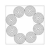 Tampons Encreurs Cadre Motif Spiral Arrondi (Impression)