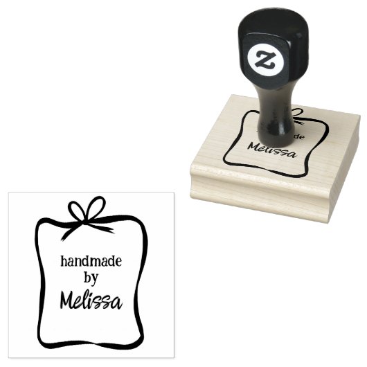 Tampons Encreurs Cadre Ruban Cute Bow PERSONNALISÉ Ajouter Votre Pr (Tamponné)