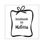 Tampons Encreurs Cadre Ruban Cute Bow PERSONNALISÉ Ajouter Votre Pr (Impression)