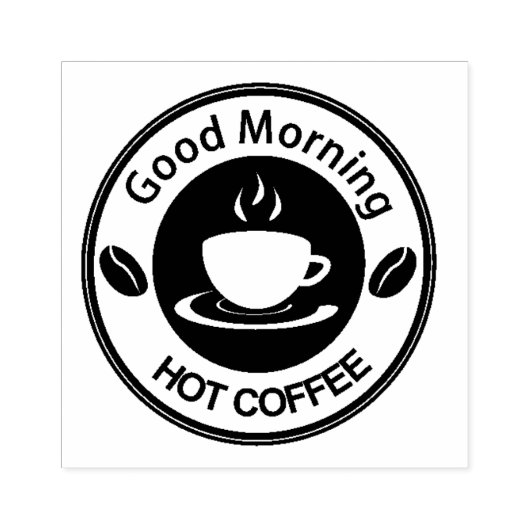 Tampons Encreurs Café chaud du bon matin (Impression)
