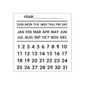 Tampons Encreurs Calendrier permanent avec jours de semaine (Impression)