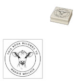 Tampons Encreurs Calf Bébé Personnalisé Ce livre appartient au nom  (Tamponné)