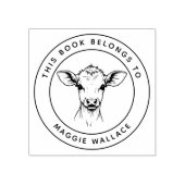 Tampons Encreurs Calf Bébé Personnalisé Ce livre appartient au nom  (Impression)