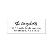 Tampons Encreurs Calligraphie de script Nom & Adresse élégante (Impression)