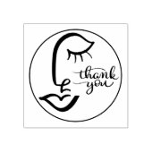 Tampons Encreurs Calligraphie Face Merci Bois (Impression)