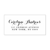 Calligraphie moderne Retour Adresse Timbre en caou