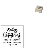 Tampons Encreurs Calligraphie moderne rétro Joyeux Noël (Tamponné)