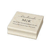 Tampons Encreurs Calligraphie Monogramme artisanal ou Ajouter un Ét (Tampon)