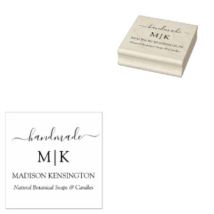 Tampons Encreurs Calligraphie Monogramme artisanal ou Ajouter un Ét