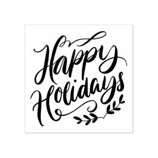 Tampons Encreurs Calligraphie noir et blanc Joyeuses fêtes