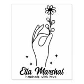 Tampons Encreurs Calligraphie Nom Élégant fait main de la marguerit (Impression)