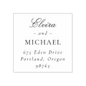 Tampons Encreurs Calligraphie script et retour de mariage serif cla (Impression)