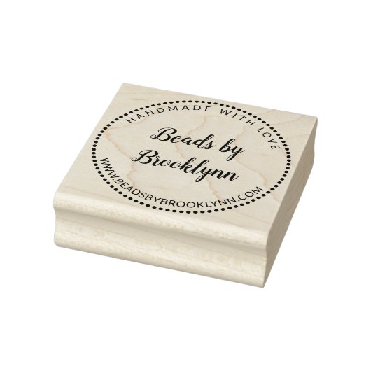 Tampons Encreurs Calligraphie Script fait main avec amour Ajouter u (Tampon)