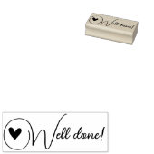 Tampons Encreurs Calligraphie Script Police Symbole Coeur Bravo! (Tamponné)