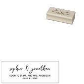 Tampons Encreurs Calligraphie simple Lettrage Enregistrer la date (Tamponné)
