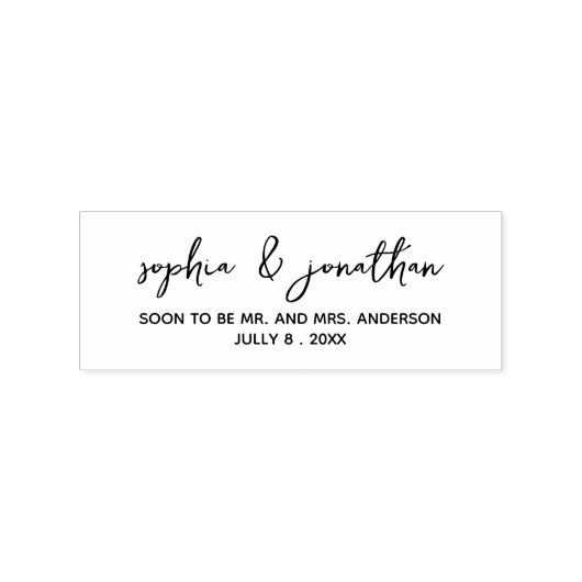 Tampons Encreurs Calligraphie simple Lettrage Enregistrer la date (Impression)