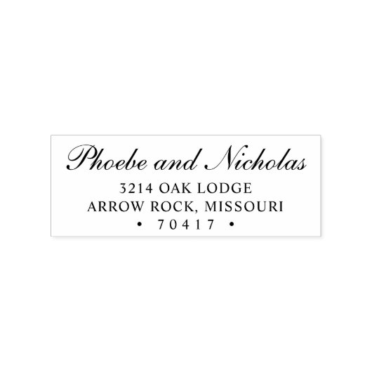 Tampons Encreurs Calligraphie simple Mariage élégant (Impression)