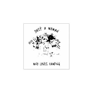 Tampons Encreurs Camping vintage Travel Trailer avec Fleurs