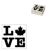 Tampons Encreurs Canada Maple Leaf Love (Tamponné)