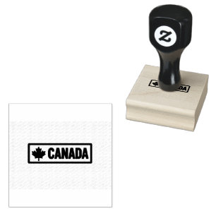 Tampons Encreurs Canada Rectangle Forme Imprimé Encre Couleur Noir