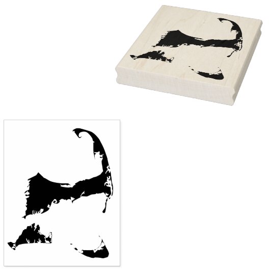 Tampons Encreurs Cape Cod, Nantucket et Martha's Vineyard Map (Tamponné)