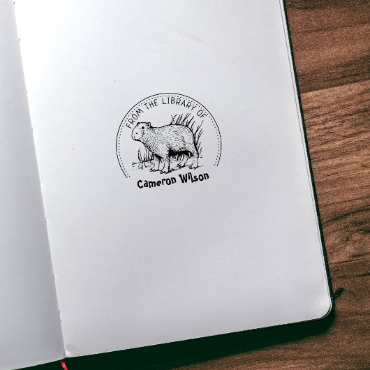 Tampons Encreurs Capybara De La Bibliothèque De, Livre