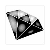 Tampons Encreurs Carat diamant bleu brillant (Impression)