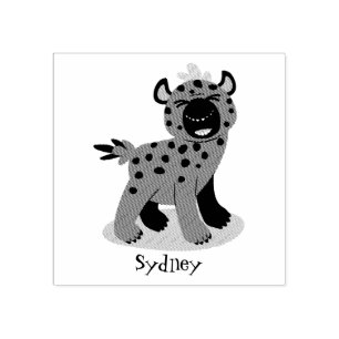 Tampons Encreurs Caricature amusante hyena riant illustration