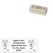 Tampons Encreurs Caricature blanche de terrier de l'ouest (Tamponné)