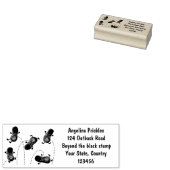 Tampons Encreurs Caricature de cacahuètes joyeux sautillant (Tamponné)