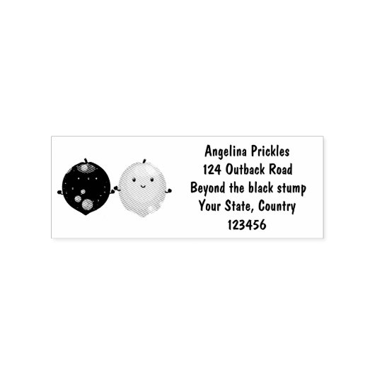 Tampons Encreurs Caricature de chaux de citron joyeux (Impression)