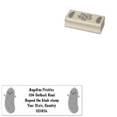 Tampons Encreurs Caricature de cornichon joyeux (Tamponné)