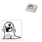 Tampons Encreurs Caricature de dinosaure en colère (Tamponné)