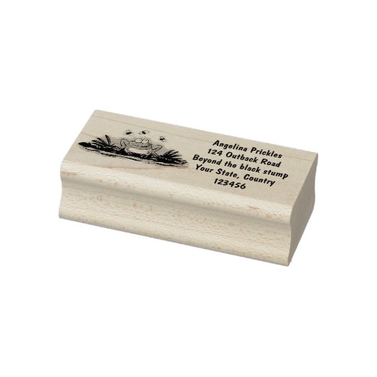 Tampons Encreurs Caricature de grenouille vert mignon (Tampon)