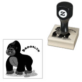 Tampons Encreurs Caricature de gros gorilles joyeux (Tamponné)