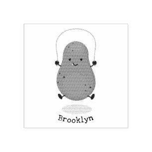 Tampons Encreurs Caricature de la corde de saut de pomme de terre t