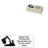 Tampons Encreurs Caricature de la pelle orange (Tamponné)