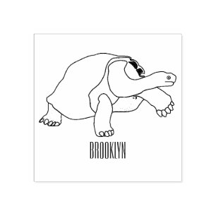 Tampons Encreurs Caricature de la tortue des Galapagos