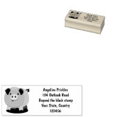 Tampons Encreurs Caricature de porc mignon rose pot vendue (Tamponné)