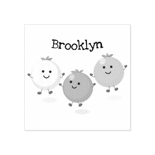 Tampons Encreurs Caricature de tomates cerises mûres (Impression)