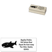 Tampons Encreurs Caricature joli requin baleine joyeux (Tamponné)