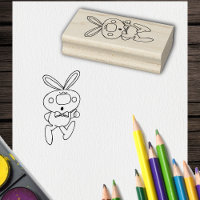 Caricature mignonne Dessin Pouce Haut Bunny Bow Cr