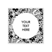 Tampons Encreurs Carré Frame Flower Power I + vos idées (Impression)