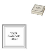 Tampons Encreurs Carré Votre Logo Ici Timbre En Caoutchouc (Tamponné)
