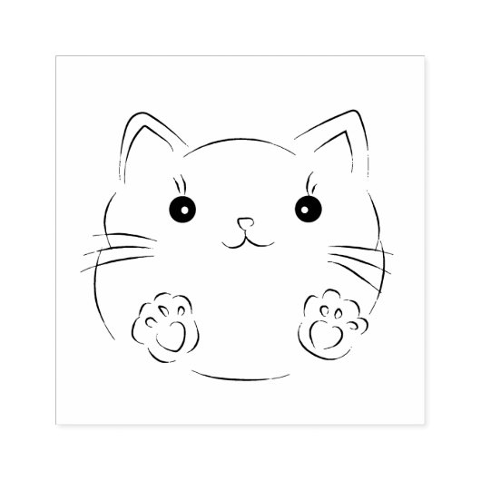 Tampons Encreurs carte chat (Impression)