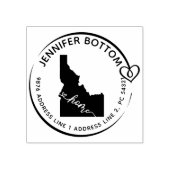 Tampons Encreurs Carte de l'État de l'Idaho (Impression)