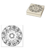 Tampons Encreurs Carte de roue zodiaque céleste n° 1 (Tamponné)