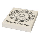 Tampons Encreurs Carte de roue zodiaque céleste n° 1 Nom (Tampon)