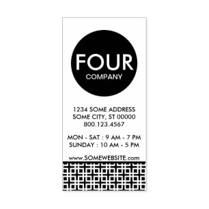 Tampons Encreurs carte de visite simple cintre