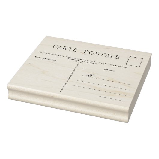 Tampons Encreurs Carte Postale Française Vierge Modèle Rubbe (Tampon)